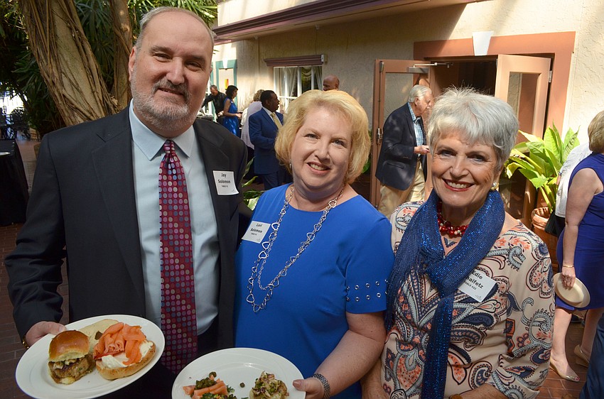 President of Jewish Housing Council Foundation Jay and Lori Solomon with Edie Chaifetz