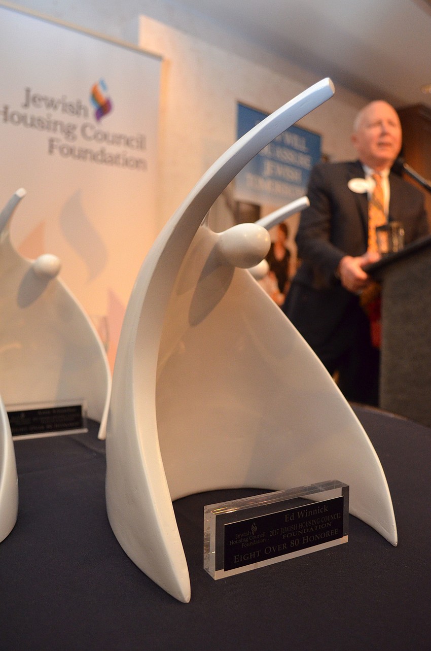 Guests were honored with these unique awards on Feb. 26 at Michael’s On East.