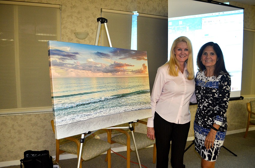 Longboat Key Garden Club President Susan Phillips and photographer Mary Lou Johnson