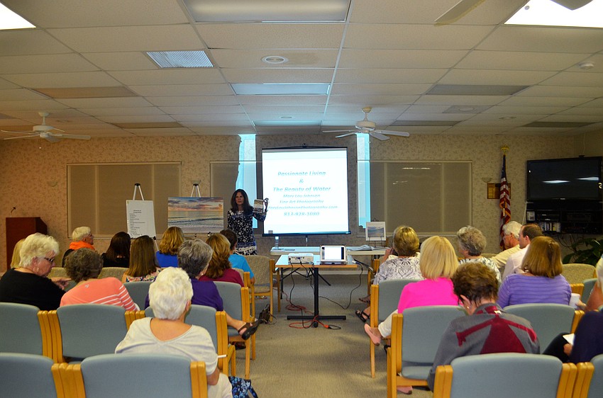 Mary Lou Johnson spoke to the Longboat Key Garden Club about her photography at the club’s monthly meeting on Feb. 28.