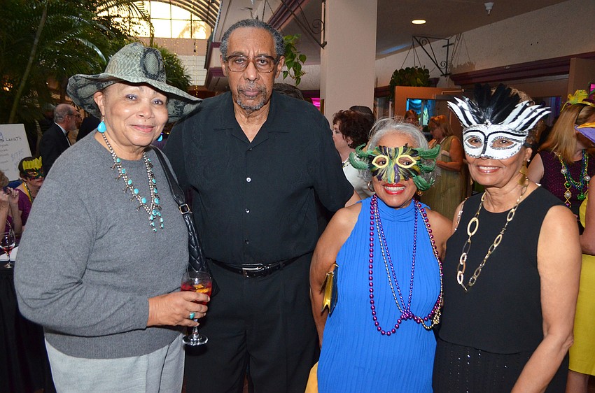 Dr. Lou Bertha McKenzie-Wharton, Dr. Richard Wharton, Debbie Woods and Lois Watson