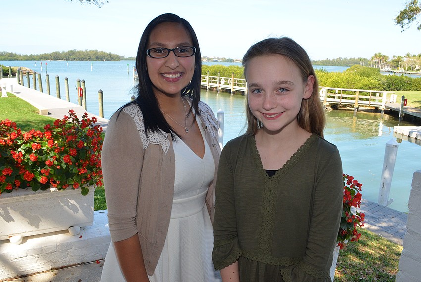 2017 Girl of the Year Alex Perez and Mayor or Girls Inc.’s Dream Harbor Shayla White