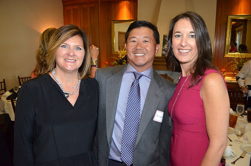 Honoree Dr. Karen Hamad, Dr. Jon Yenari and Jennifer Compton