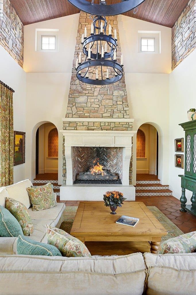 The stone work and high ceilings are fit for a king and queen.