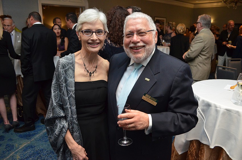 Dr. Sandra Stone, regional chancellor for University of South Florida Sarasota-Manatee, with Dean of USF College of Hospitality & Tourism Leadership Patrick Moreo