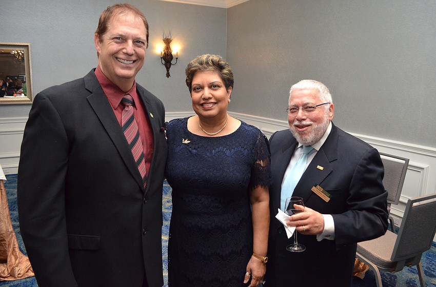 William Mariotti, Dr. Anila Jain and Dean of USF College of Hospitality & Tourism Leadership Patrick Moreo