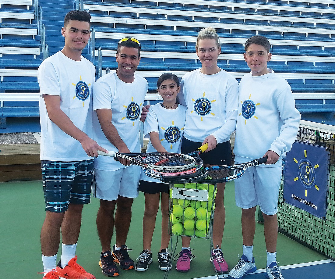 The participants were chosen from various branches of the Israel Tennis Centers to represent the foundation. Courtesy photo