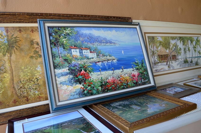 Paintings were just some of the many items on sale at the Royal Rummage Sale. The items are donate from people around Longboat Key.