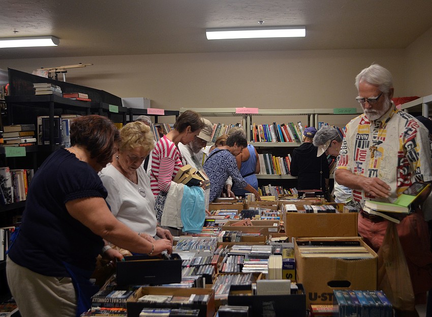 There was an entire room dedicated to books at the Royal Rummage Sale.
