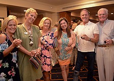 EJ McBroom, Sherry Kittle, Belinda Russell, Kathy and Jerry Lindeman and Richard McBroom