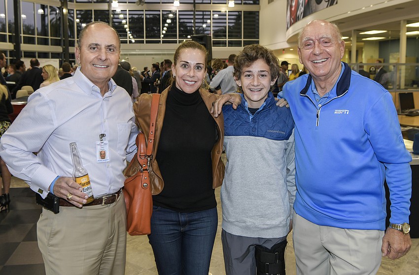 John Saputo, Terri Vitale, Ryan Sforzo and Dick Vitale
