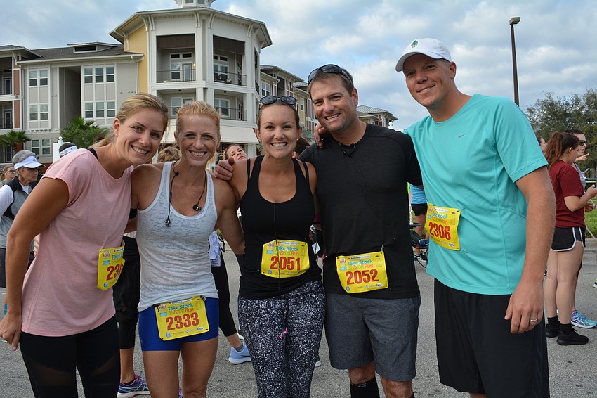 East County residents Caitlin Buchanan, Carolyn Renick, Nicole and Blake Lynn and Kenny Buchanan tackle the 10K.