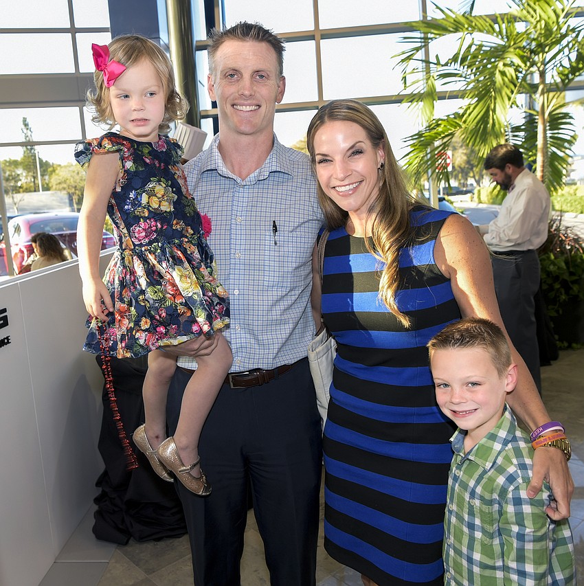 Casey and Karen Moore with McKinley (3) and Brady (5)