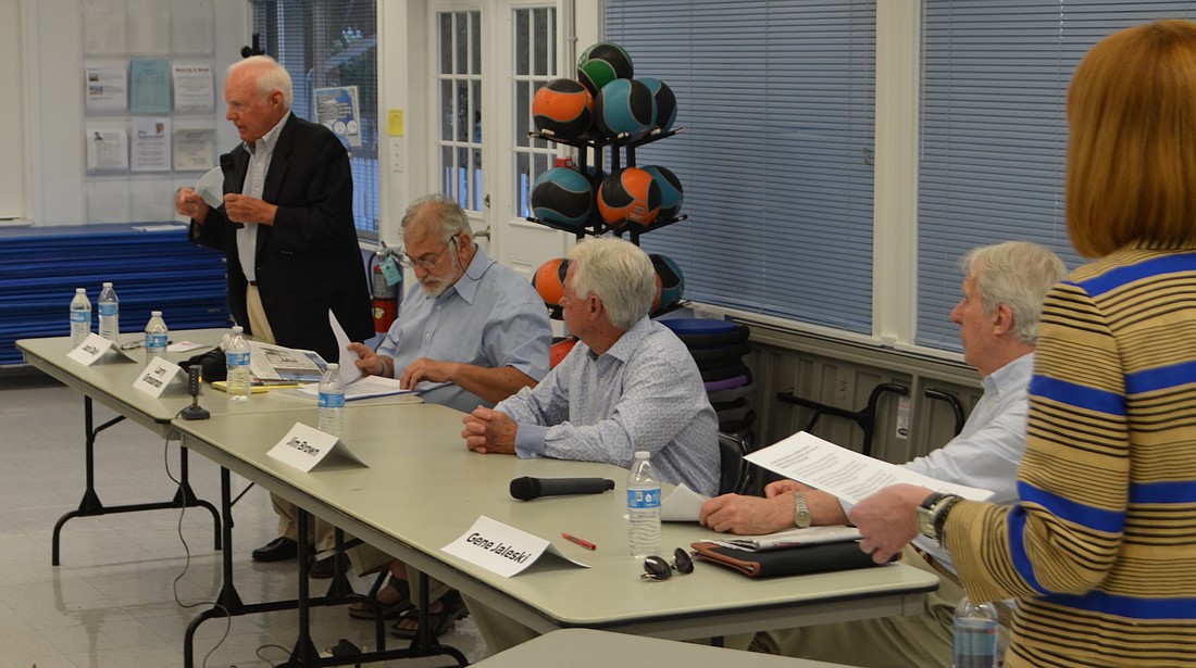 Town commission candidates spoke to Longboat Key voters earlier this month at a public forum.