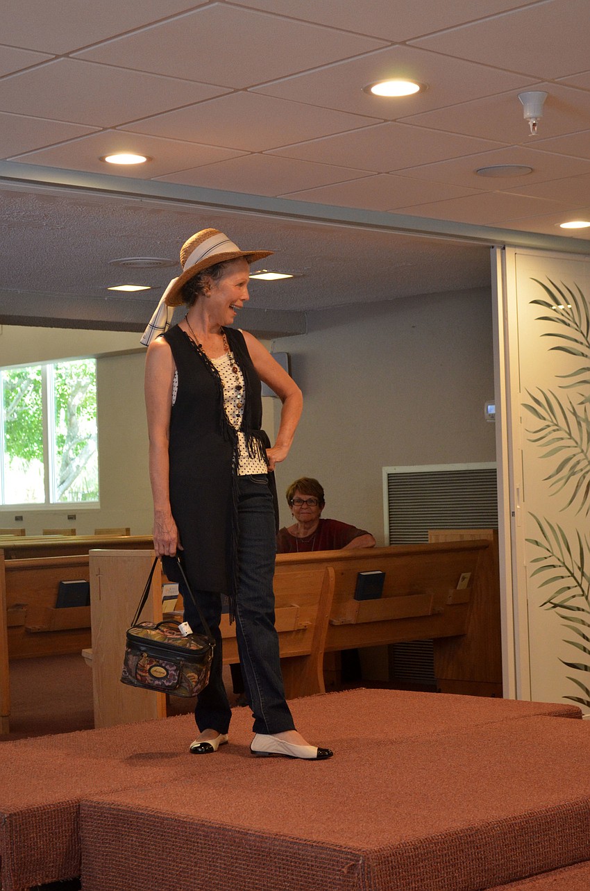 Donna Rae Smith strikes a pose during the “Daytime Delight” portion of the fashion show.