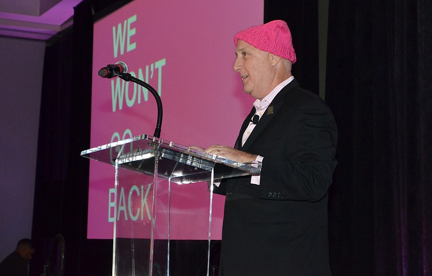 Chairman Dennis Rees welcomes guests.