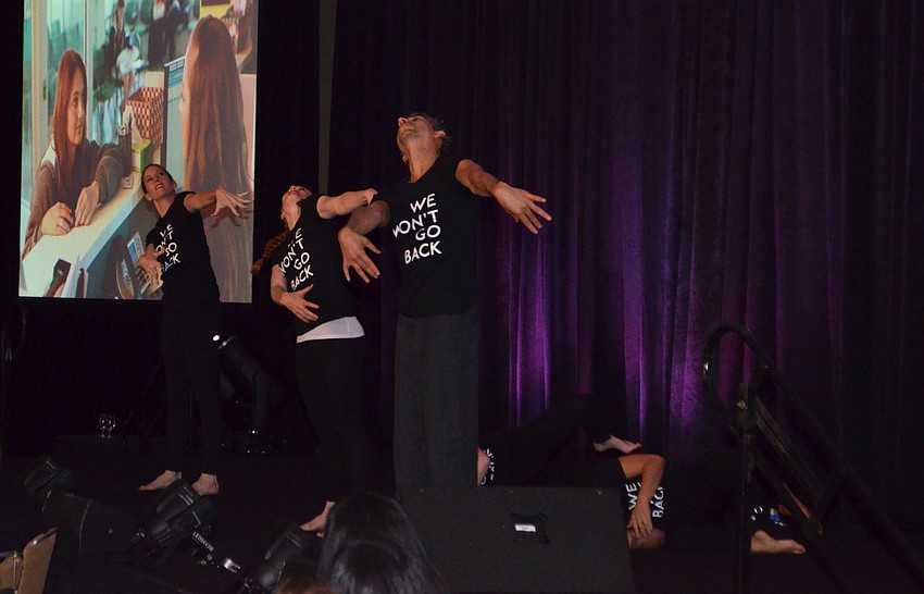 Dancers from Moving Ethos Dance Company perform “I’m a Survivor.”