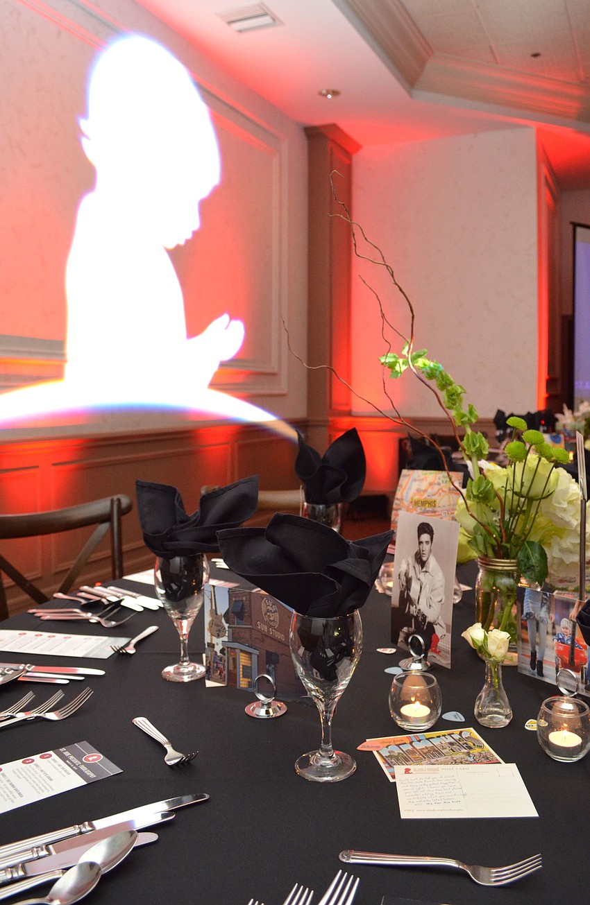 All decorations and furniture for the March 10 event at Michael’s On East were donated by Sarasota Architectural Salvage and So Staged Events.