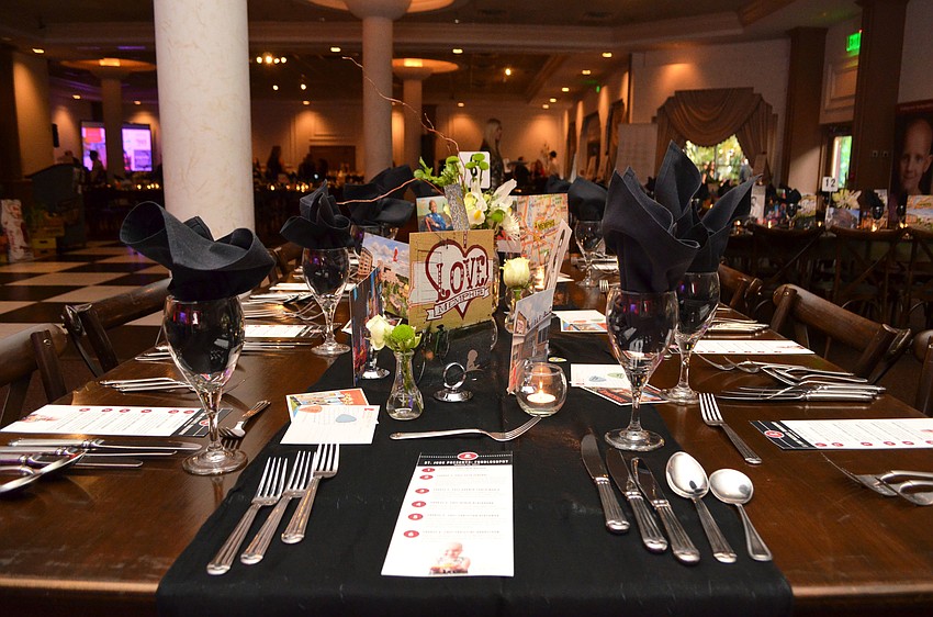 All decorations and furniture for the March 10 event at Michael’s On East were donated by Sarasota Architectural Salvage and So Staged Events.