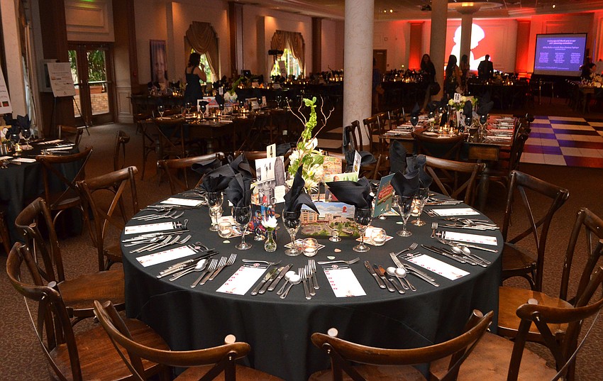 All decorations and furniture for the March 10 event at Michael’s On East were donated by Sarasota Architectural Salvage and So Staged Events.