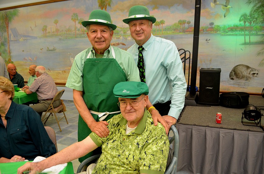 Lenny DiStefano, Chuck Sobieck and the Rev. Gerry Finegan