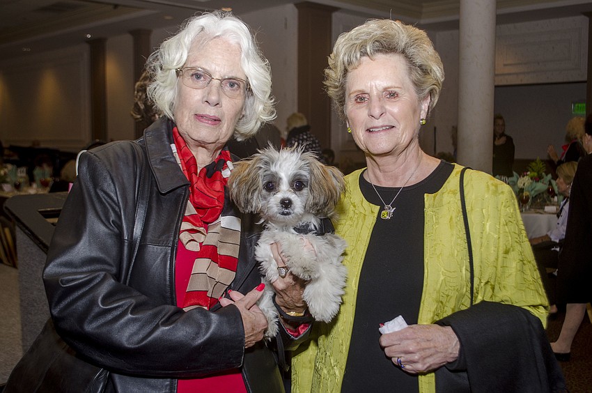 Karin Murphy and her dog Mimi with Ann Gray