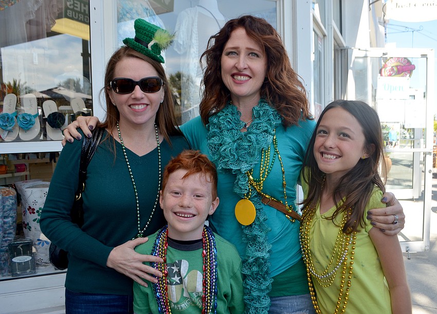 Melissa Wigglesworth, Austin Moore, 6, Toni Moore and Sophia Moore, 11