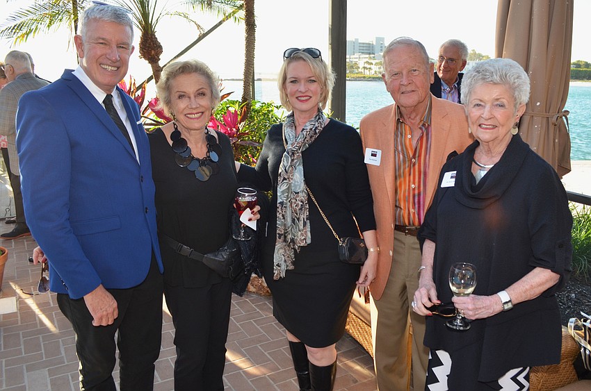 Asolo’s Producing Artistic Director Michael Donald Edwards, Molly Schechter, Veronica Brady and Don and Jo Ann Burhart