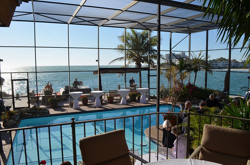 Guests enjoyed spectacular views of the Gulf of Mexico at the Asolo Repertory Theatre Major Donors Party on March 20 at the home of Rita and Ron Greenbaum.
