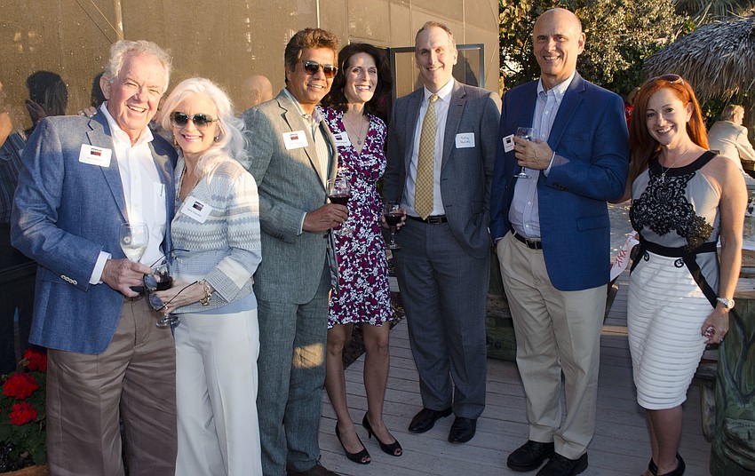 Jim and Terry Chandler, Sean and Melanie Natarajan, Tony Holds, Charlie Huisking and Jules Price