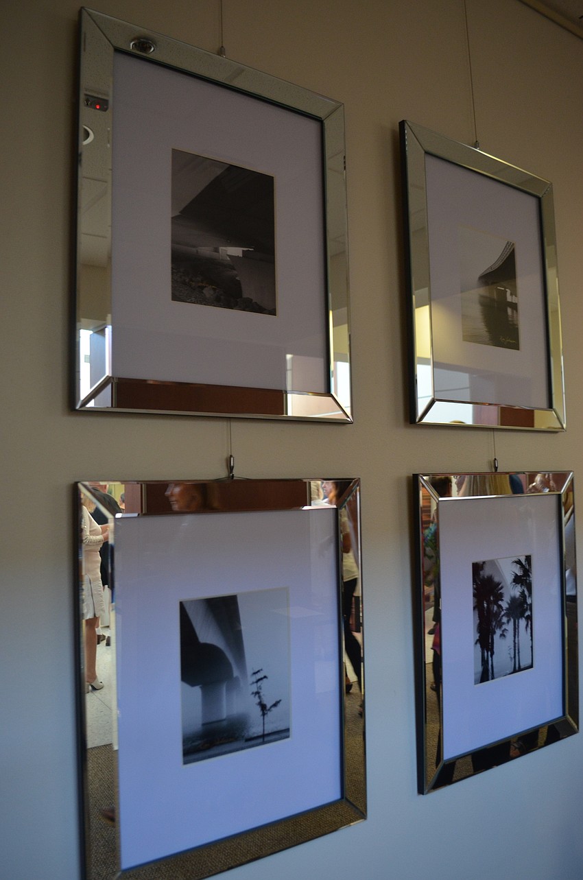 Four photographs by former Mayor Ron Johnson, who died in June, were on display for one-night only.