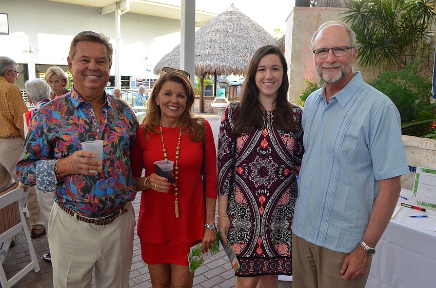 Rande and Betsy Ridenour with Ashley Morrison and her dad, Mote Board Chair Lowe Morrison
