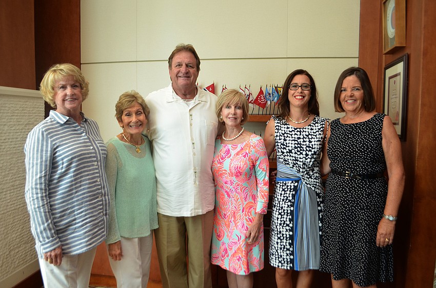The models Susan Binder, Jane Vorel, Harry Christensen, Susan Gilmore-Clark, Maureen Watterson and Kathy Sever