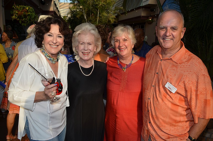 Andi Munzer and  Marie Burkheimer with Karen and Mike Gardiner