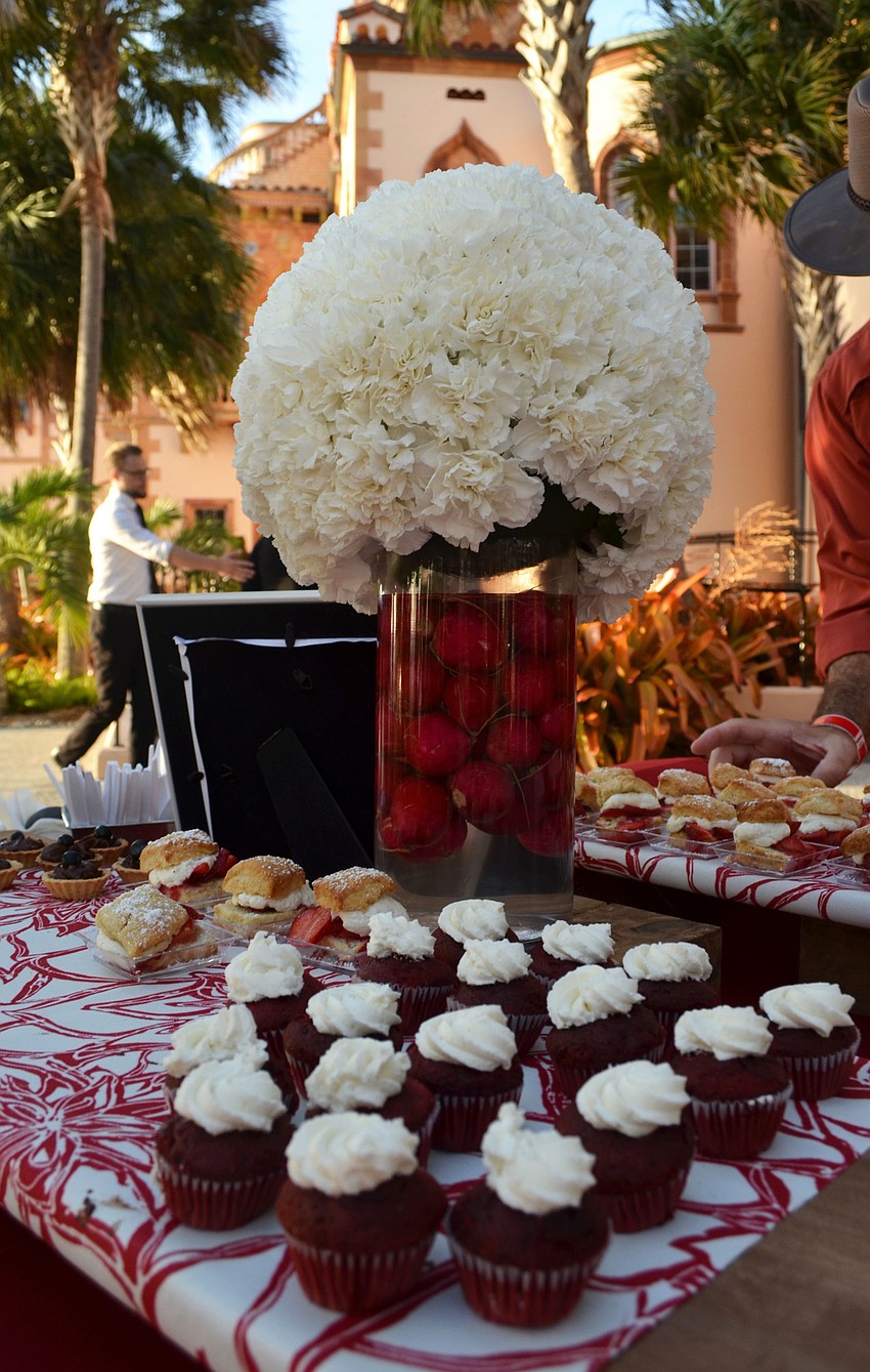 Modern Events provided red velvet cupcakes, strawberry shortcake and several other desserts at the 5th annual Wine Walk to Ca’ d’Zan on March 31 at The Ringling.
