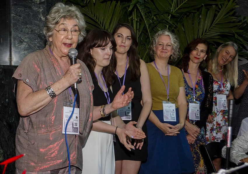 Lilly Rivlin introduces her film, 