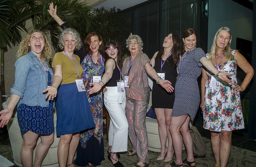 Jessie Auritt, Beth Poague, Carrie Schrader, Kasha Sequoia Slavner, Lilly Rivlin, Nikki Lee, Jessie Deeter and Mirella Martinelli