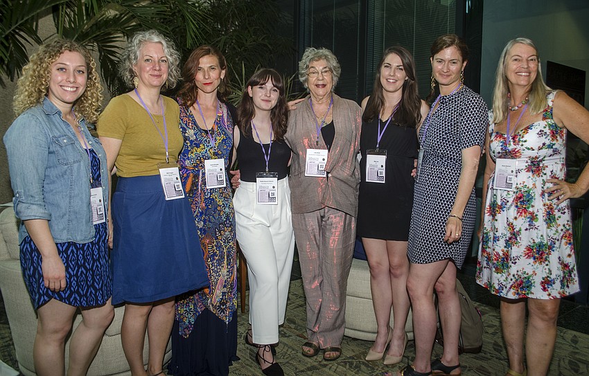 Jessie Auritt, Beth Poague, Carrie Schrader, Kasha Sequoia Slavner, Lilly Rivlin, Nikki Lee, Jessie Deeter and Mirella Martinelli