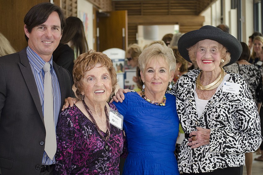 Paul Tarantino, Compeer Sarasota Founder Ann Hartka, Compeer Founder Bunny Skirboll and Betty Schoenbaum