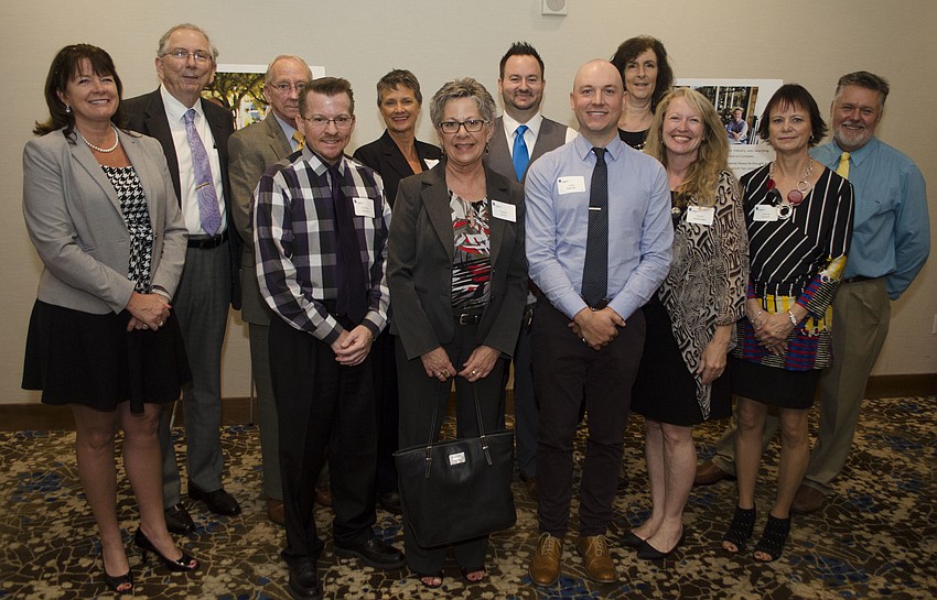 Coastal Behavioral Healthcare — the parent organization for Compeer Sarasota — staffers gathered at the Compeer Luncheon on April 6 at The Francis.