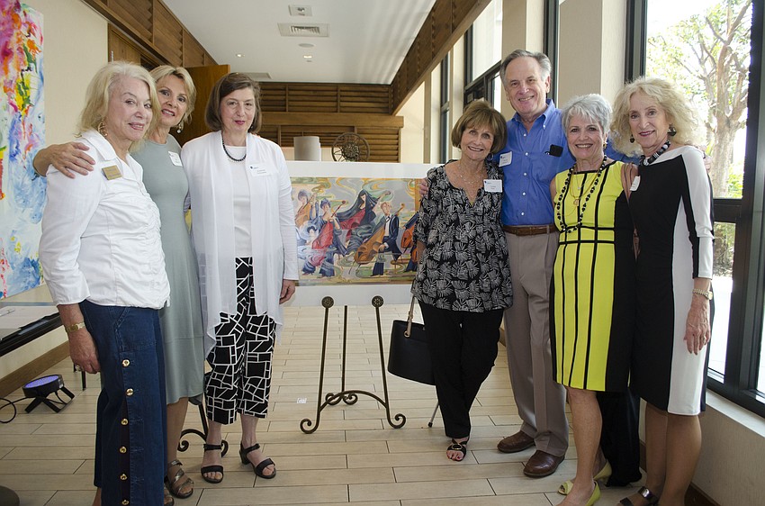 Norma Savin, Pam Hershorin, Susanne Schuenke, Loretta Katt, Richard Hershorin, Edie Chaifetz and Elaine Charney