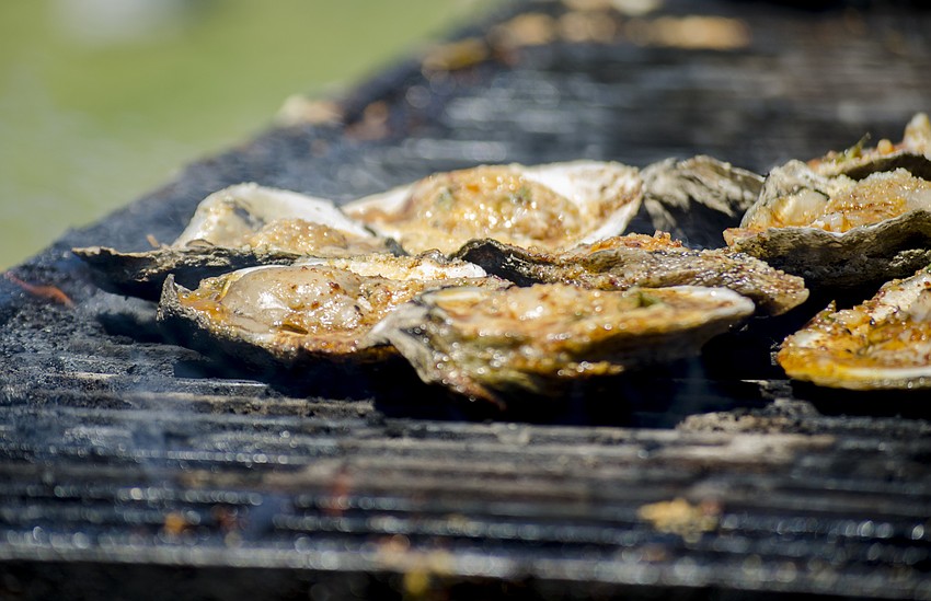 Eventgoers enjoyed fresh seafood.