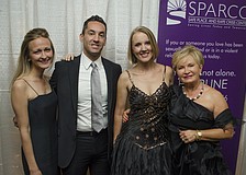 Erin and Patrick Duggan with Safe Place and Rape Crisis Center President and CEO Jessica Hays and Chairwoman Barbara Gardner