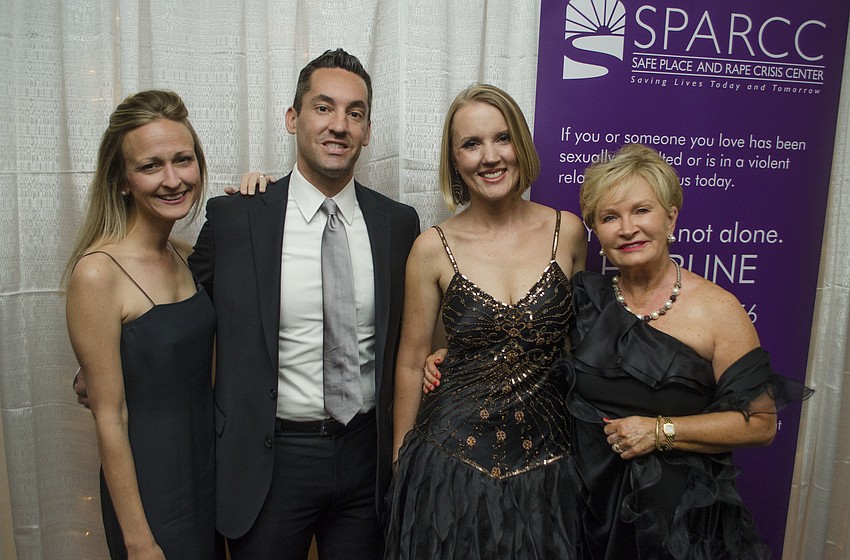 Erin and Patrick Duggan with Safe Place and Rape Crisis Center President and CEO Jessica Hays and Chairwoman Barbara Gardner