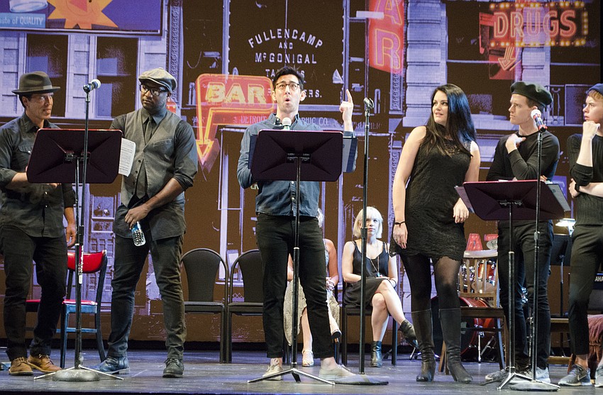 “Beatsville” cast members perform “Dig Me” at the “Beatsville” media event on April 11 at the FSU Center for the Performing Arts.