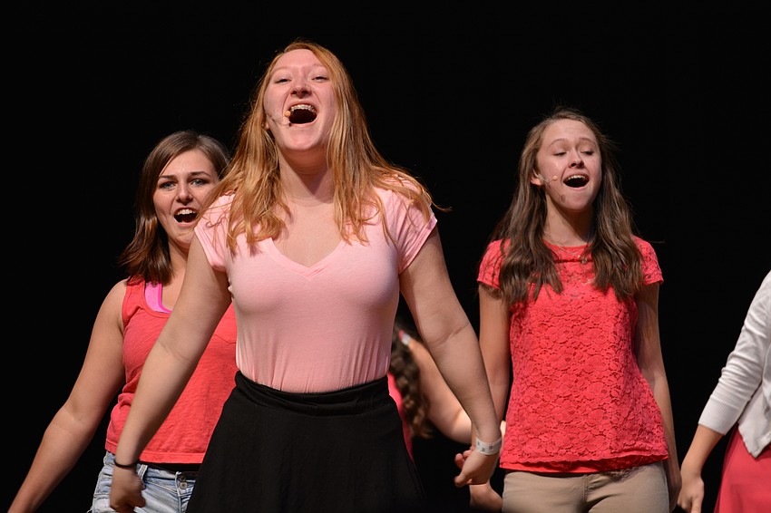 Kaylie Price, Halee Prater  and Emma Schmeichel perform 