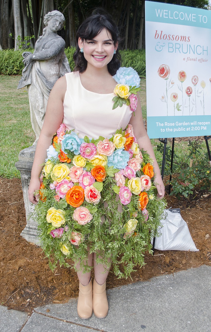 Megan Salazar-Walsh welcomes guests to Blossoms & Brunch on April 22 at The Ringling.