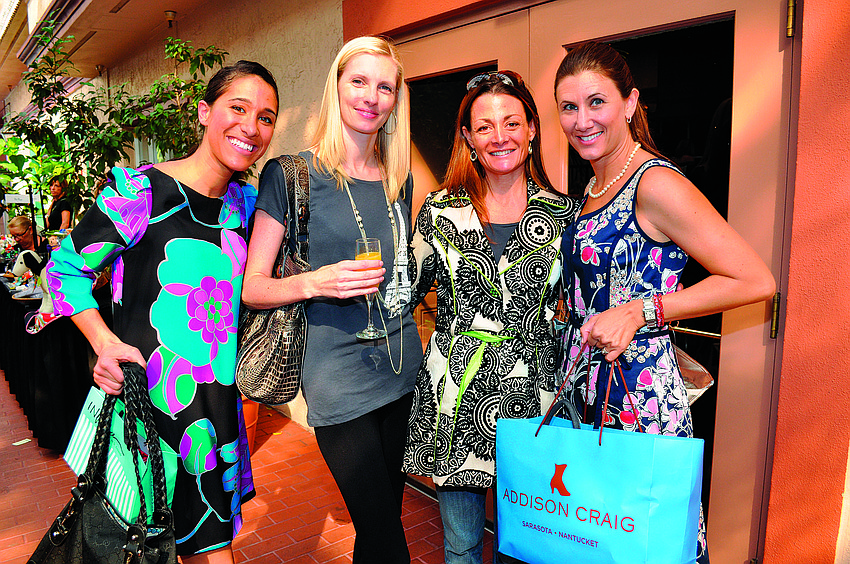 Starr Hawkins, Laurel Bermudez, Alyson Hanan and Dr. Allison Silver at Le Petit Marche: Boutiques & Bistro on Oct. 13, 2010