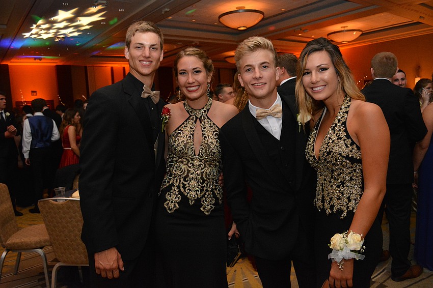 Tyler Weott, a senior at Lakewood, joins juniors Kylie Duquette, Tristen Newsman and Sydney Davis.