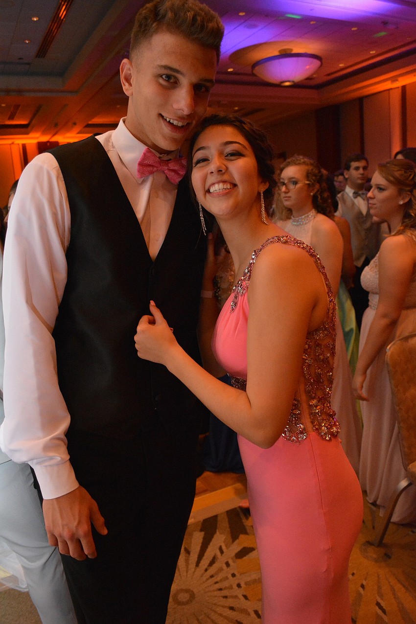 Jack Kelley and Payton Adams, juniors at Lakewood Ranch, hit the dance floor.